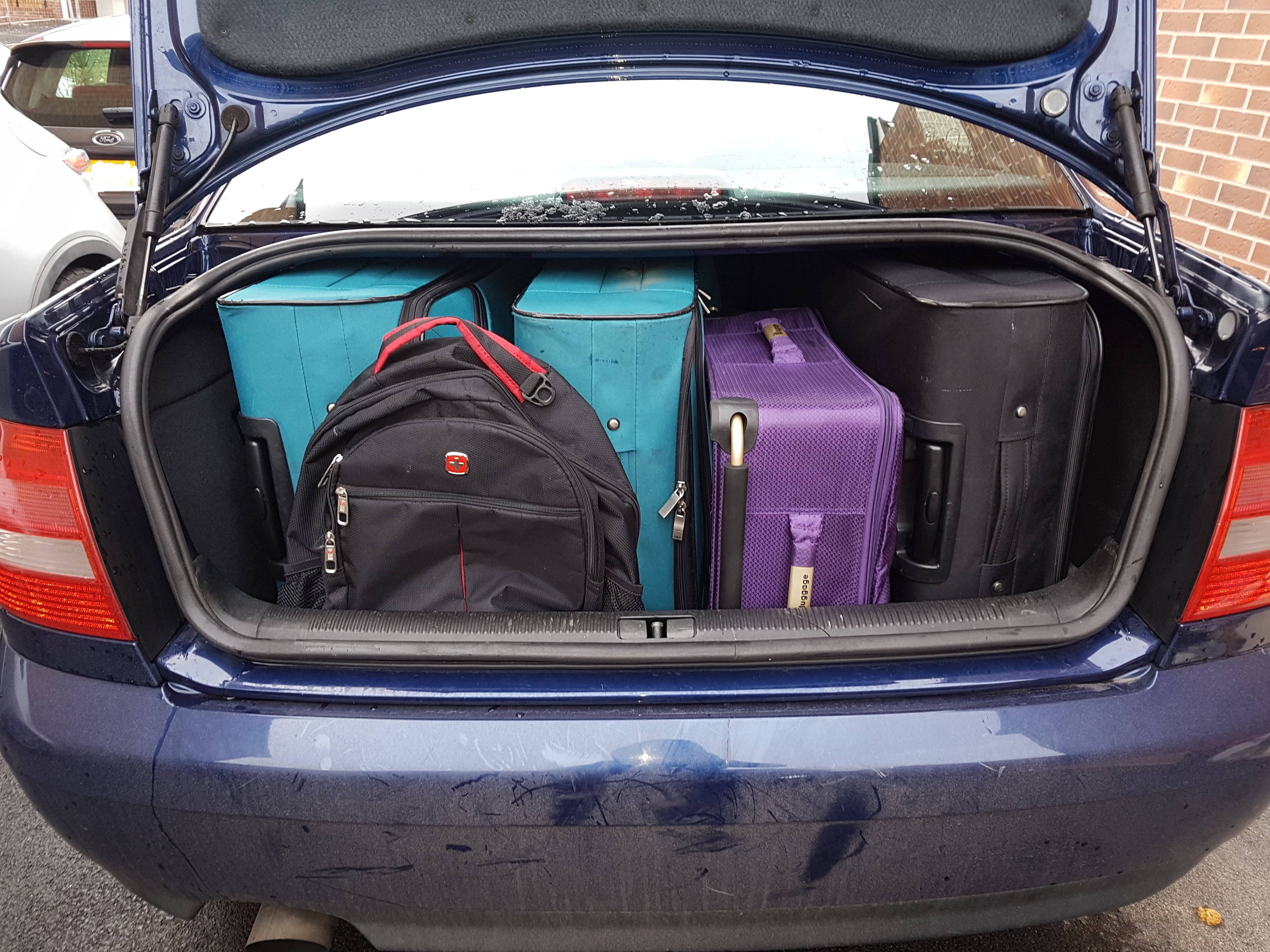 How many bags fit inside an Audi A4 saloon Boot Space